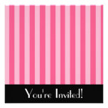Little Pink Stripes Invitation