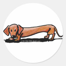 Little Red Doxie Stickers