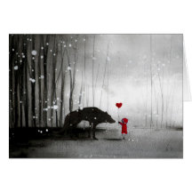 Little Red Riding Hood Be My Valentine Cards