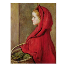 Little Red Riding Hood by John Everett Millais Post Card