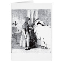 little red riding hood greeting card