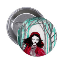 Little Red Riding Hood Pinback Button