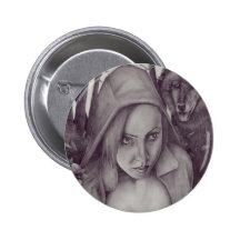 Little Red Riding Hood Pinback Buttons