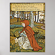 Little Red Riding Hood Vintage print