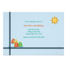 Little Sailboats Invitations