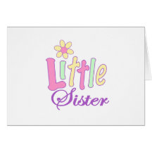 Little sister (flower) greeting cards