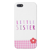 Little sister in pink iPhone 5 cover