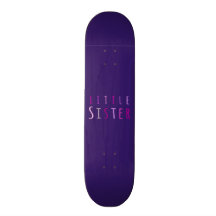 Little sister in pink skate decks
