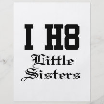 little sisters flyer design
