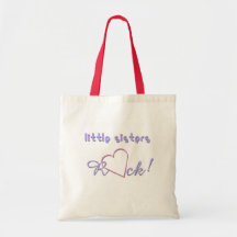 Little Sisters Rock Hearts Bags