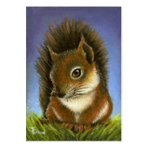 Little squirrel business card template