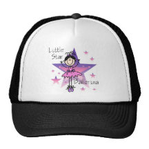 Little Star Ballerina-Black Hair Mesh Hat