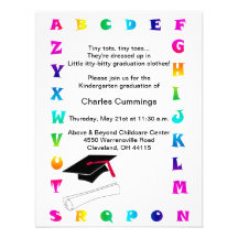 Little Tots Kindergarten Graduation Announcement