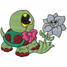 Little Turtle Embroidered Shirt