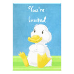 Little White Duckling Invitation