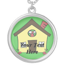 Little Yellow House Necklace