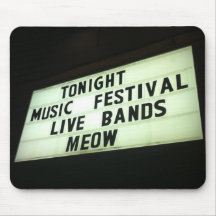 Live Bands Meow Mouse Pad