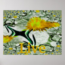 Live Blooming Earth Poster-Customise