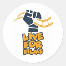 Live for Films Fist Logo Sticker