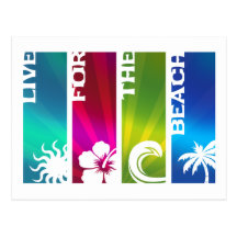 Live for the Beach Postcards