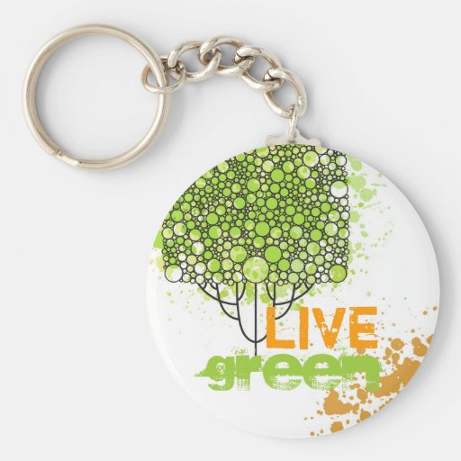 Live Green Key Chain