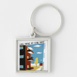 Live Here at Low Rent Keychains