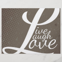 LIVE LAUGH LOVE FLYER