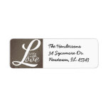 LIVE LAUGH LOVE RETURN ADDRESS LABELS