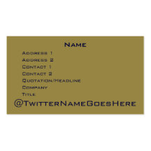 Live Long & Twitter Business Card Template