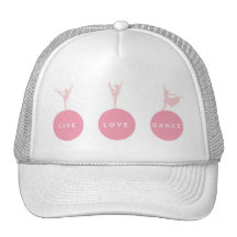 Live Love Dance Ballerinas - Pink - Trucker Hats