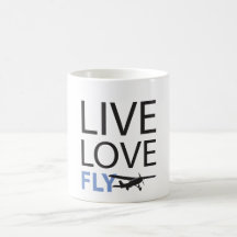 Live Love Fly Coffee Mugs