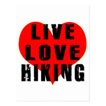 Live Love Hiking Post Cards