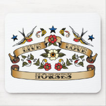 Live Love Horses Mouse Pads