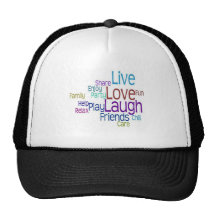 Live Love Laugh Mesh Hats