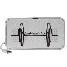 Live Love Lift Bar Black iPhone Speakers