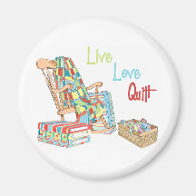 Live..Love..Quilt Fridge Magnets