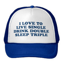 Live Single Drink Double Sleep Triple Mesh Hats