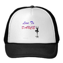 Live To Dance (For Light Coloured Products) Mesh Hats