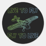 LIVE TO FLY, FLY TO LIVE STICKER
