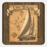Live To Sail Stickers