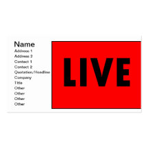 Live TV Business Card
