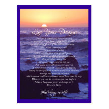 Live Your Dreams Postcard