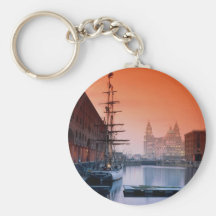 Liver buildings from Albert Dock Complex, Liverpoo Key Chains