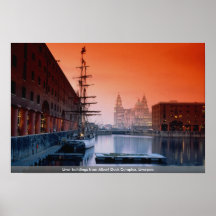 Liver buildings from Albert Dock Complex, Liverpoo Posters