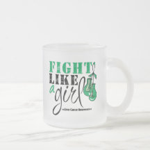 Liver Cancer Awareness Fight Like a Girl Coffee Mug