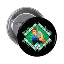 Liver Cancer Fight Rosie The Riveter Pinback Button