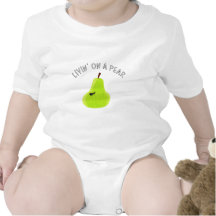 Livin On A Pear Baby Bodysuit