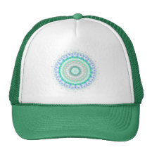 Living Green Mandala kaleidoscope hat