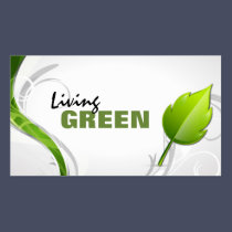 Living Green Organic Farmer's Market Business Card business cards