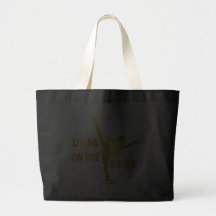 LIVING ON THE EDGE CANVAS BAG